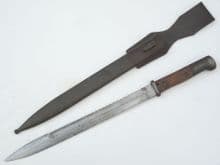 German Ersatz M1914 sawback bayonet, scabbard and frog **SOLD**