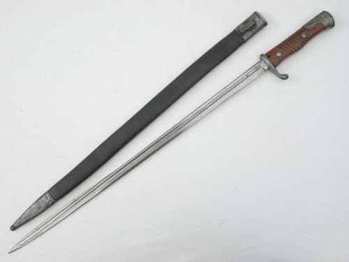 German M1898 a/A bayonet and scabbard, 1st type **SOLD**