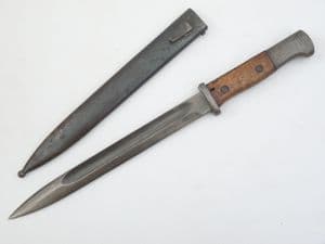 German S1884/98 II bayonet and scabbard, 1916 dated