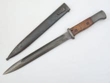 German S1884/98 II bayonet and scabbard, 1916 dated **SOLD**