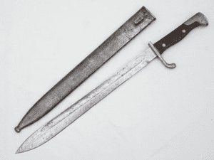 German S1898/05 'Butcher' bayonet and scabbard, 1915 dated **SOLD**