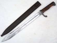 German S1898/05 n/A  'Butcher' bayonet and scabbard, 1915 dated  **SOLD**