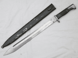 German S1898/05 n/A 'Butcher' bayonet and scabbard, 1915 dated  **SOLD**