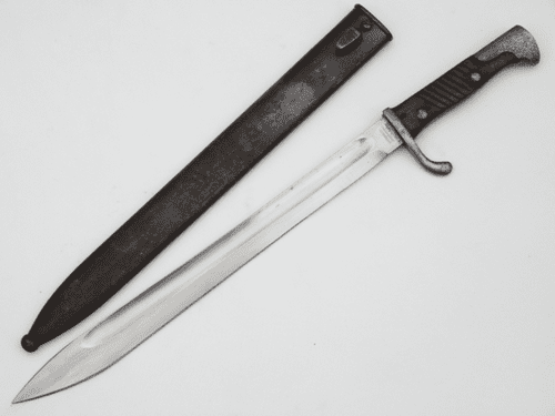 German S1898/05 n/A 'Butcher' bayonet and scabbard, 1917 dated **SOLD**