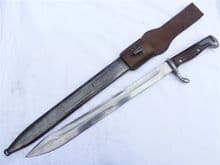 German  S1898/05 Sawback 'Butcher' bayonet and scabbard SOLD