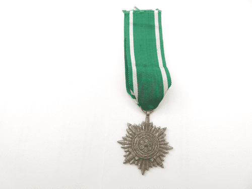 German WW2 Ostvolk Medal in silver with swords