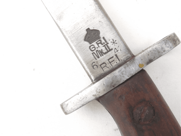 Indian SMLE Bayonet No.1 mk II* RFI made, no scabbard, 1942 dated
