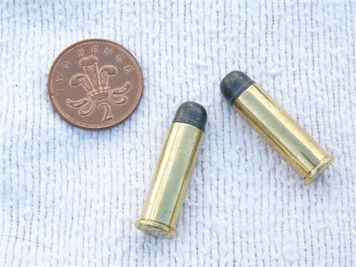 Inert 0.38 special/ 9 X 29mm R cartridge in lead