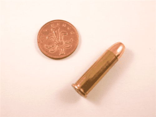 Inert 0.38 Special / 9x29mm R cartridge