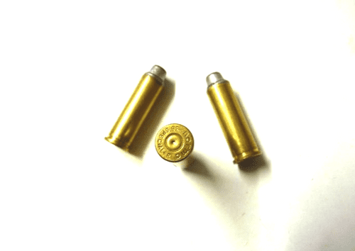 Inert 0.38 Special + P , 9 X 29mm R cartridge in lead