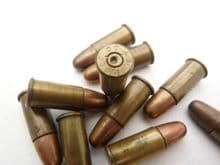 Inert 0.38" S&W cartridges X6,  1942 dated, Canadian made **SOLD**