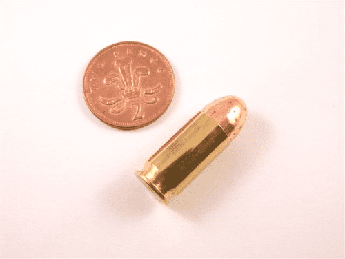Inert 0.45 ACP pistol cartridge