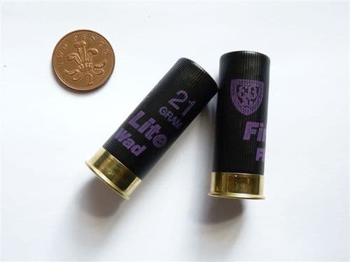 Inert 12 bore cartridge with plastic casing in black