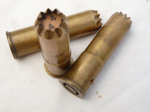 Inert 12 bore Greener riot shotgun brass cartridge **SOLD**