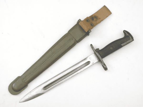 Italian made M1 Garand bayonet and scabbard