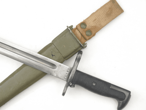 Italian made M1 Garand bayonet and scabbard