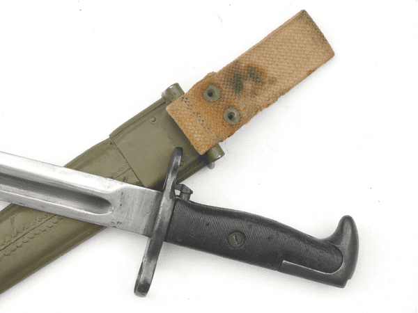 Italian made M1 Garand bayonet and scabbard