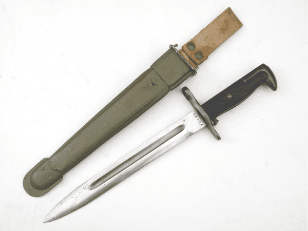 Italian made M1 Garand bayonet and scabbard