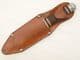 Italian made throwing knife in leather scabbard
