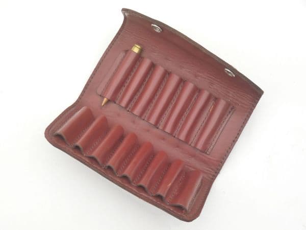 Leather ammunition pouch, for 15 x .30-06 or similar