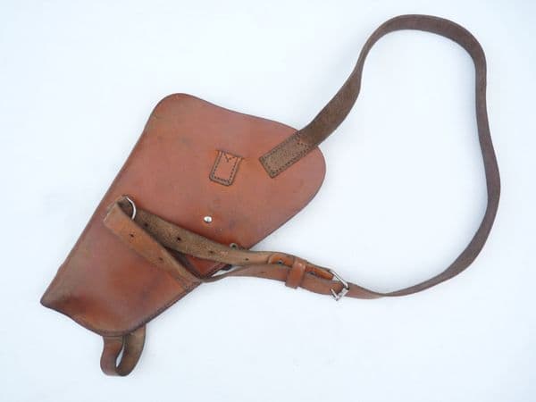 Leather holster and shoulder strap,  RAF issue, broadarrow marked **SOLD**