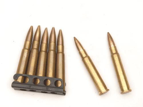 Lee-Enfield .303  5-round stripper clip with 5 inert rounds