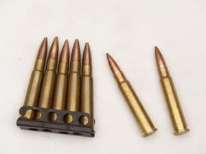 Lee-Enfield .303  5-round stripper clip with 5 inert rounds **OUT OF STOCK**