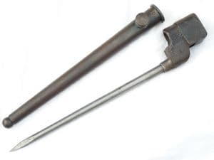 Lee-Enfield British made No4 Mk2* spike  and scabbard, J.W.(S)Ltd marked  **SOLD**