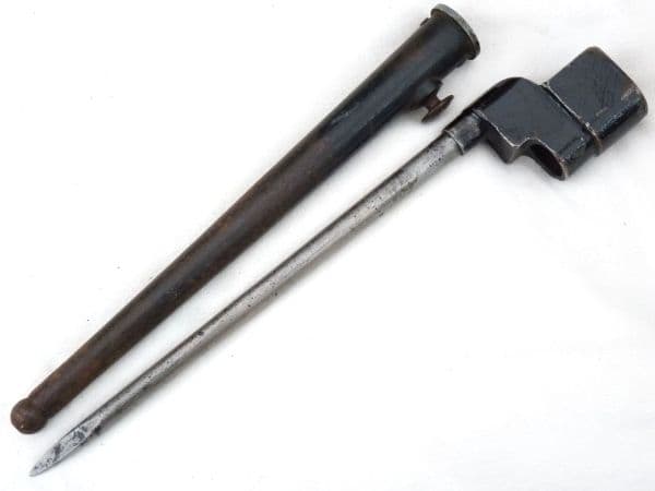 Lee-Enfield British made No4 Mk2* spike bayonet and scabbard P.S &S. Ltd made  **SOLD**