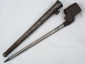 Lee-Enfield British made No4 Mk2* spike bayonet and scabbard, P.S &S. Ltd made  **SOLD**