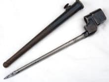 Lee-Enfield British made No4 Mk2* spike bayonet and scabbard P.S &S. Ltd made  **SOLD**