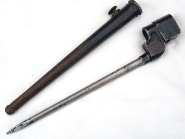 Lee-Enfield British made No4 Mk2* spike bayonet and scabbard P.S &S. Ltd made **SOLD**