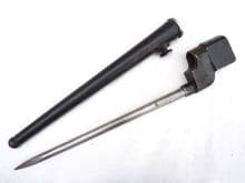Lee-Enfield British made No4 Mk2* spike bayonet and scabbard, PS&S marked  **SOLD**