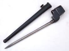 Lee-Enfield British made No4 Mk2* spike bayonet and scabbard, PSK marked  **SOLD***
