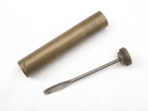 Lee-Enfield cleaning kit pre-1906 mk3 brass oiler bottle, Canadian marked