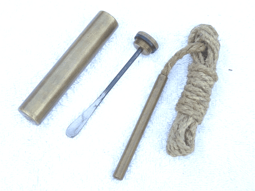 Lee-Enfield cleaning kit with mk4 brass oiler bottle