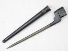 Lee-Enfield Long Branch made No4 Mk2 spike with Canadian acceptance stamped scabbard **SOLD**