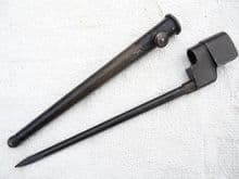 Lee-Enfield No4 Mk2* spike and scabbard, British BEC made, 1944 dated scabbard SOLD