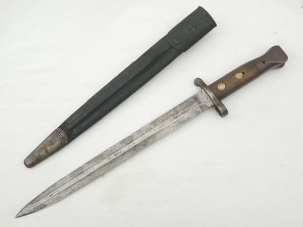 Lee-Metford P1888 Mk2 bayonet and scabbard, Greener volunteers private purchase **SOLD**