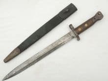Lee-Metford P1888 Mk2 bayonet and scabbard, Greener volunteers private purchase **SOLD**