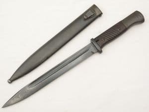 Mauser K98 bayonet and scabbard, E.Packs, matched maker