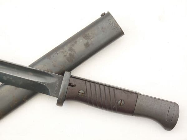Mauser K98 bayonet and scabbard, E.Packs, matched maker **SOLD**