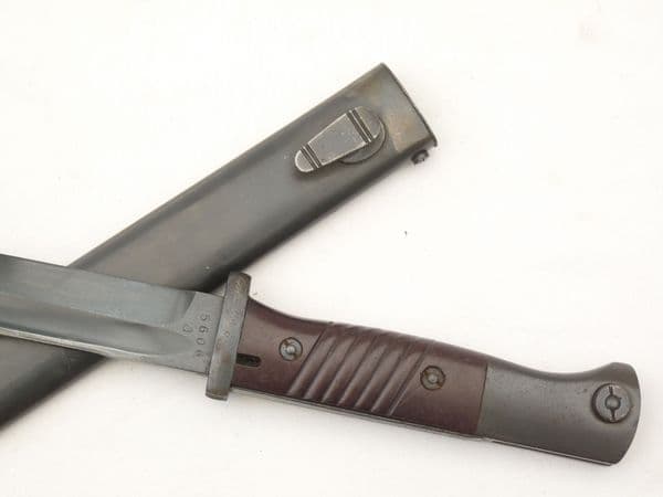 Mauser K98 bayonet and scabbard, E.Packs, matched maker **SOLD**
