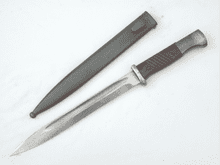 Mauser K98 bayonet and scabbard, matched year and maker, 44 cvl
