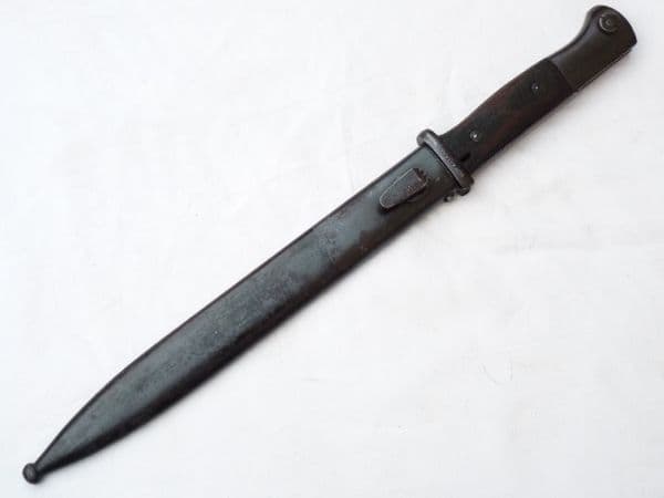 Mauser K98 bayonet and scabbard undated Waffenamt marked SOLD