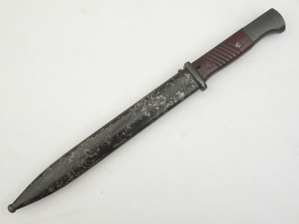 Mauser K98 bayonet and scabbard, unmarked except maker WKC, export model **ON HOLD**