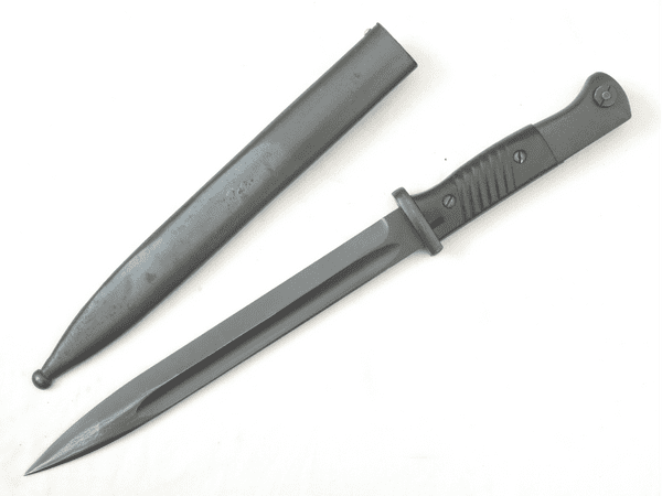 Mauser K98 bayonet and scabbard, unmarked export model