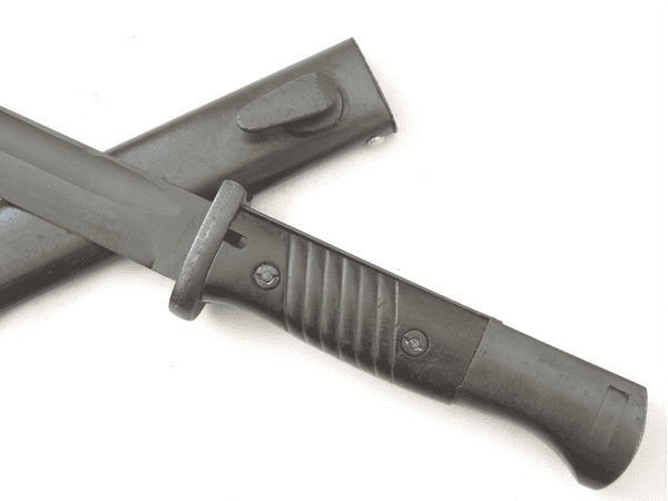 Mauser K98 bayonet and scabbard, unmarked export model