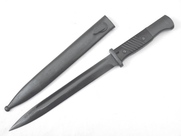 Mauser K98 bayonet and scabbard, unmarked export model
