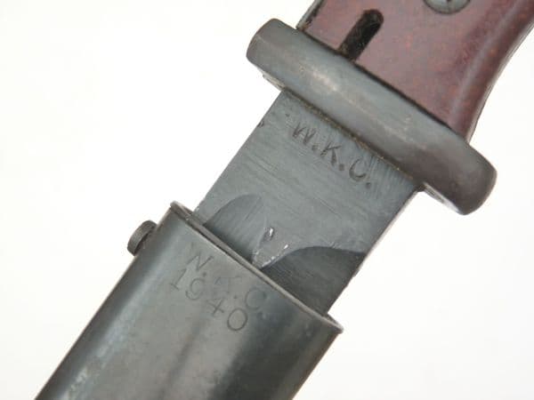 Mauser K98 bayonet and scabbard, WKC 1940, matching  maker **SOLD**